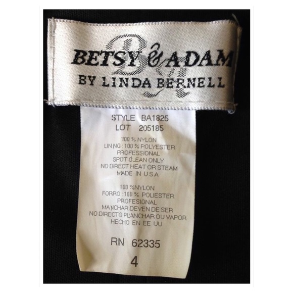 Betsy & Adam Black Formal Halter Dress - Picture 7 of 8